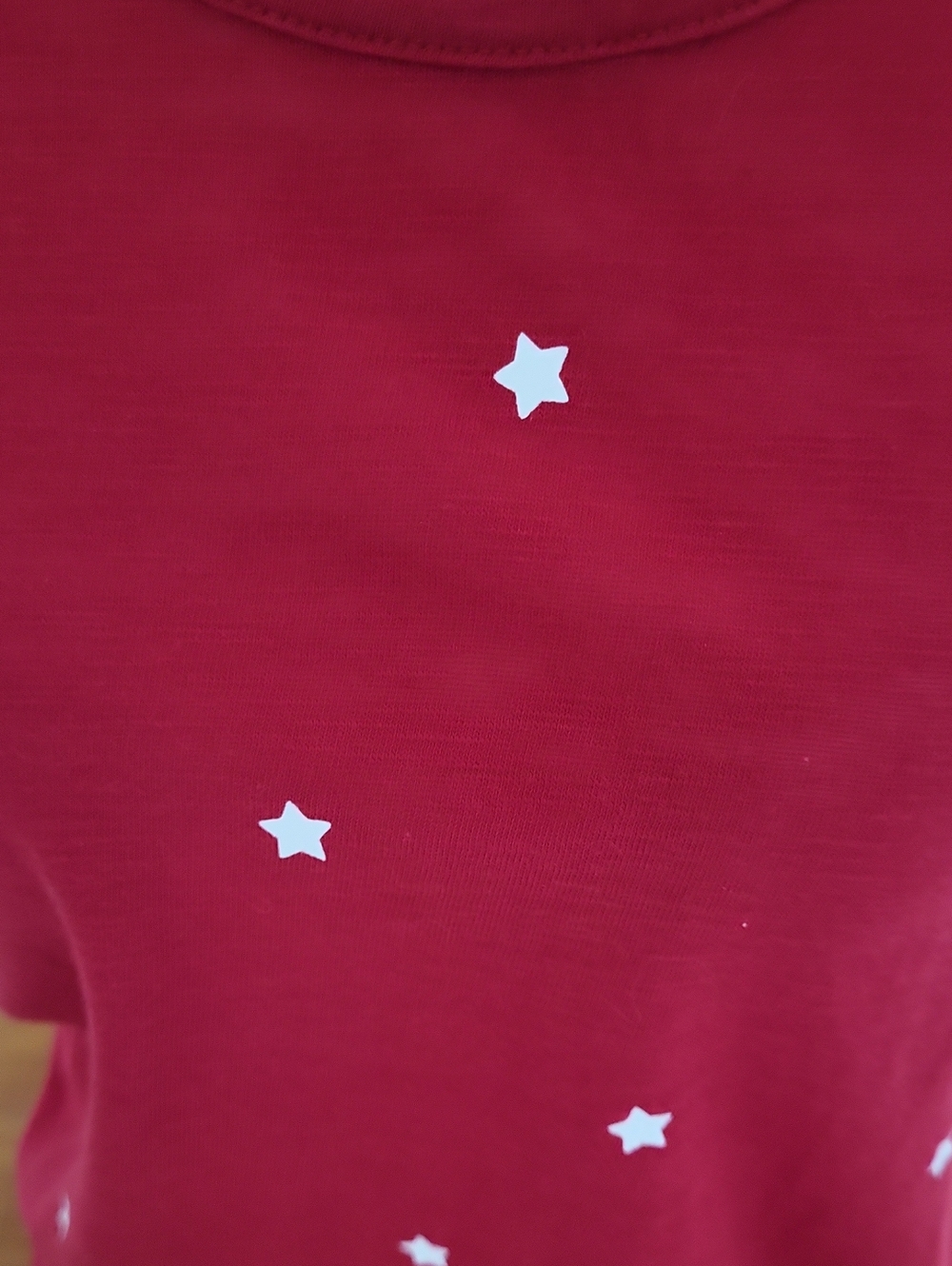 Reflex Red With White Stars T Shirt - Picture 3 of 5